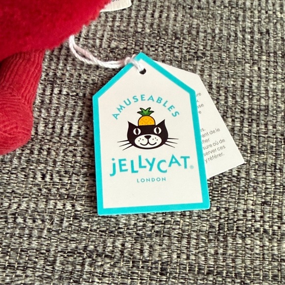 Jellycat Arlette Red Heart Stuffed Animal - Picture 10 of 16